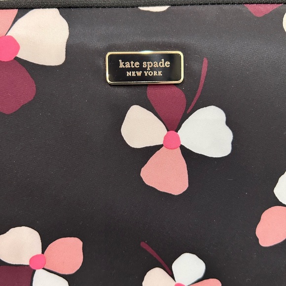 Kate Spade Black and Floral Laptop Bag - Picture 4 of 7